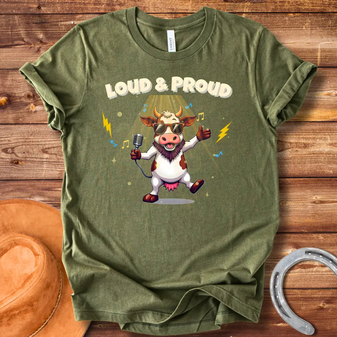 Cow Diva Loud & Proud T-Shirt