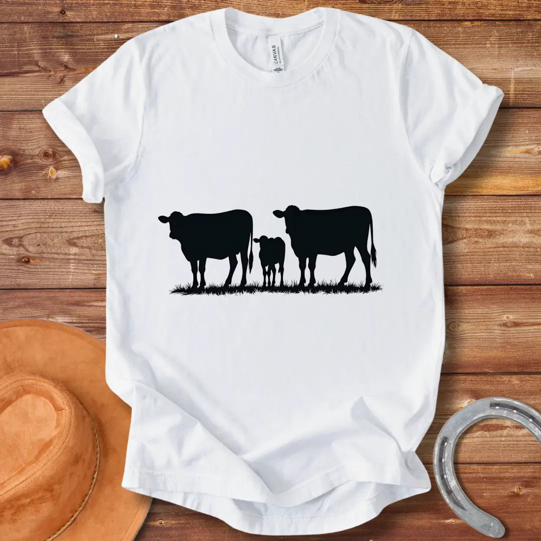 Cow Family Abstract T-Shirt