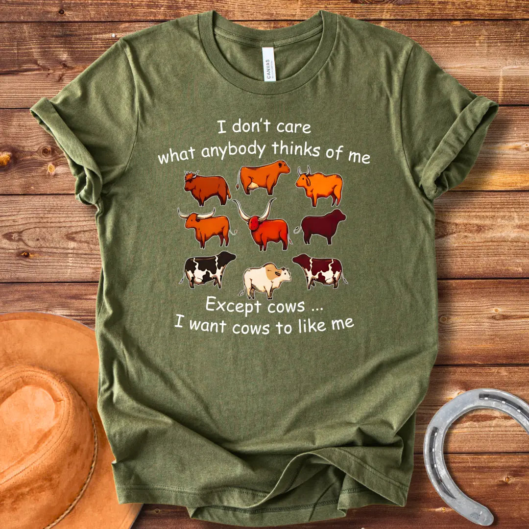 Illustration of various cartoon cows in different colors and patterns.