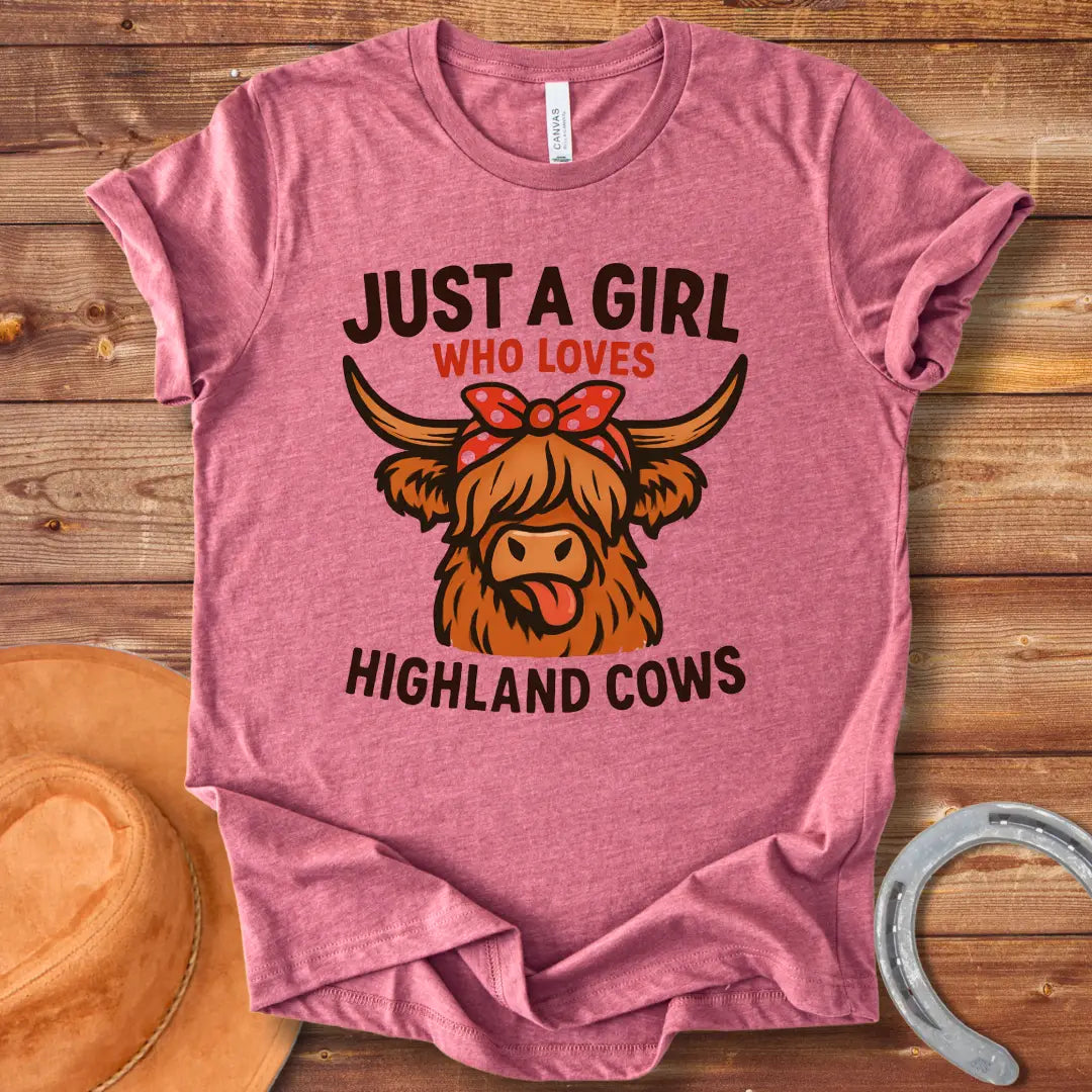 Just A Girl Who Loves Highland Cows Classic T-Shirt