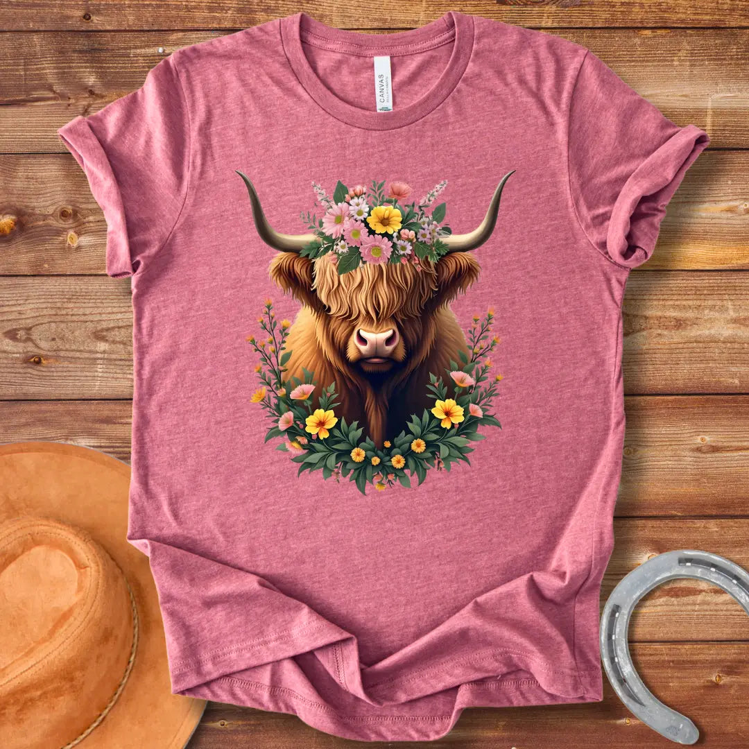 Majestic Highland Cow T-Shirt