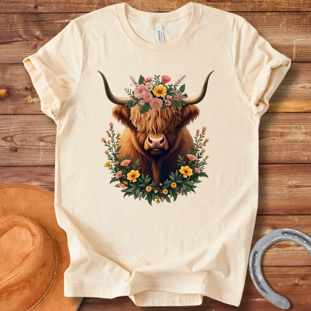 Majestic Highland Cow T-Shirt