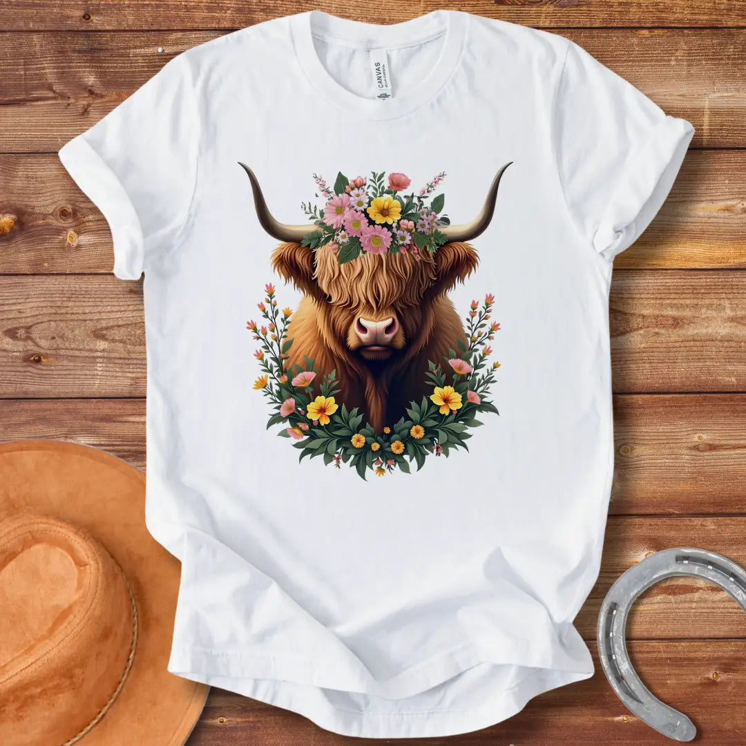 Majestic Highland Cow T-Shirt