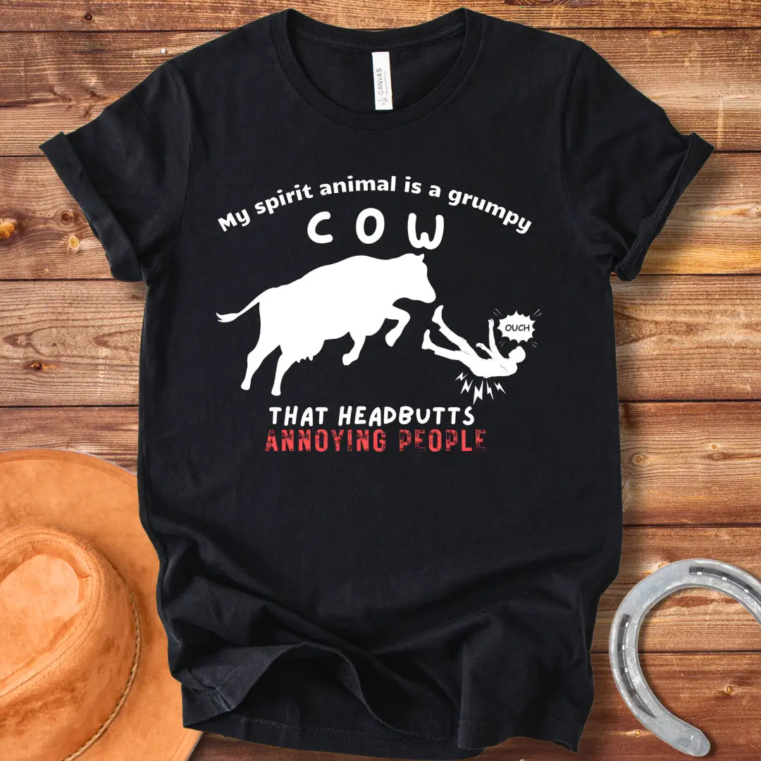 Grumpy Cow Spirit Animal T-Shirt