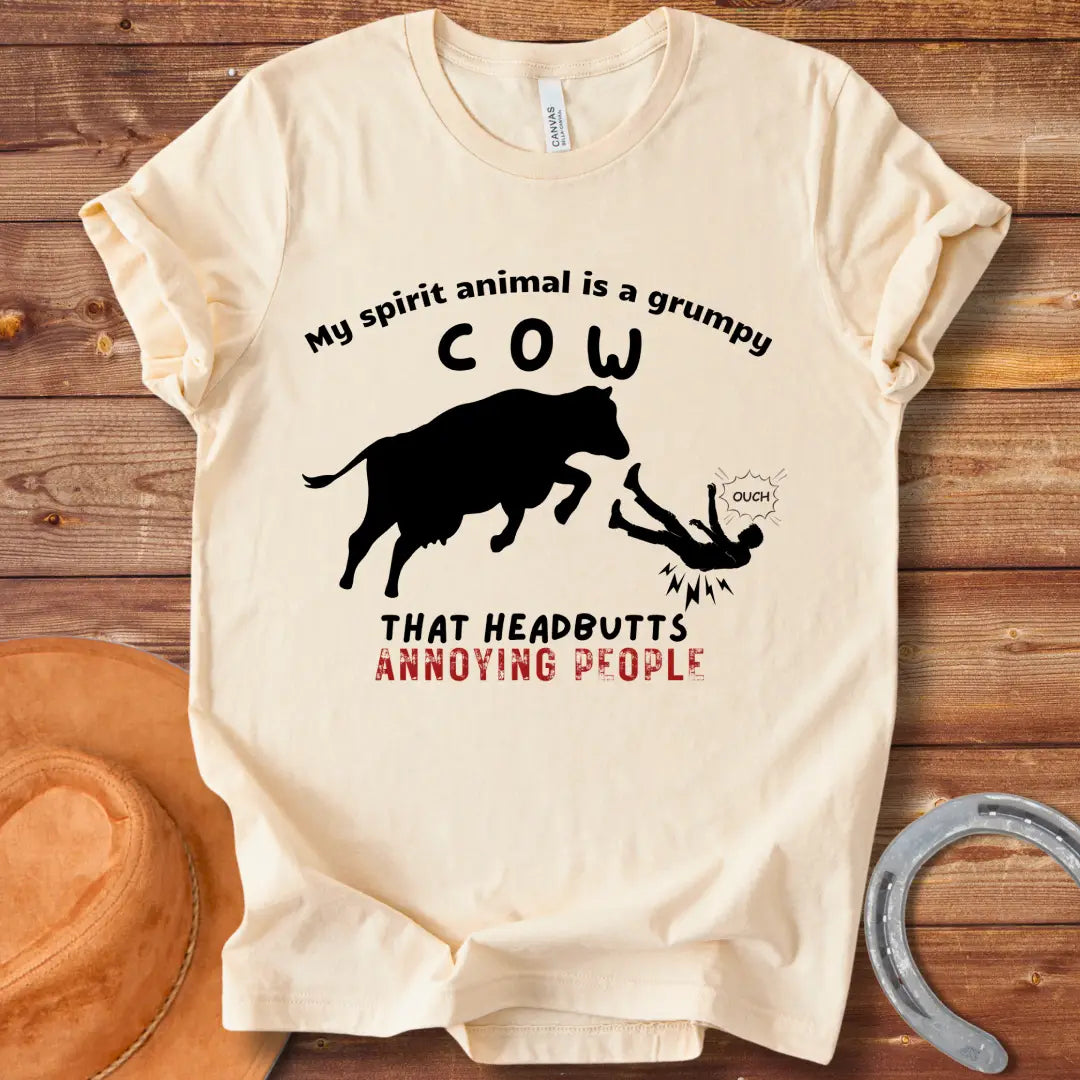 Grumpy Cow Spirit Animal T-Shirt