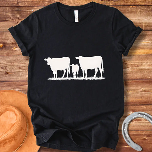 Cow Family Abstract T-Shirt