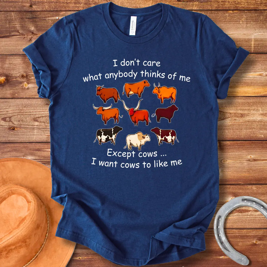 Illustration of various cartoon cows in different colors and patterns.
