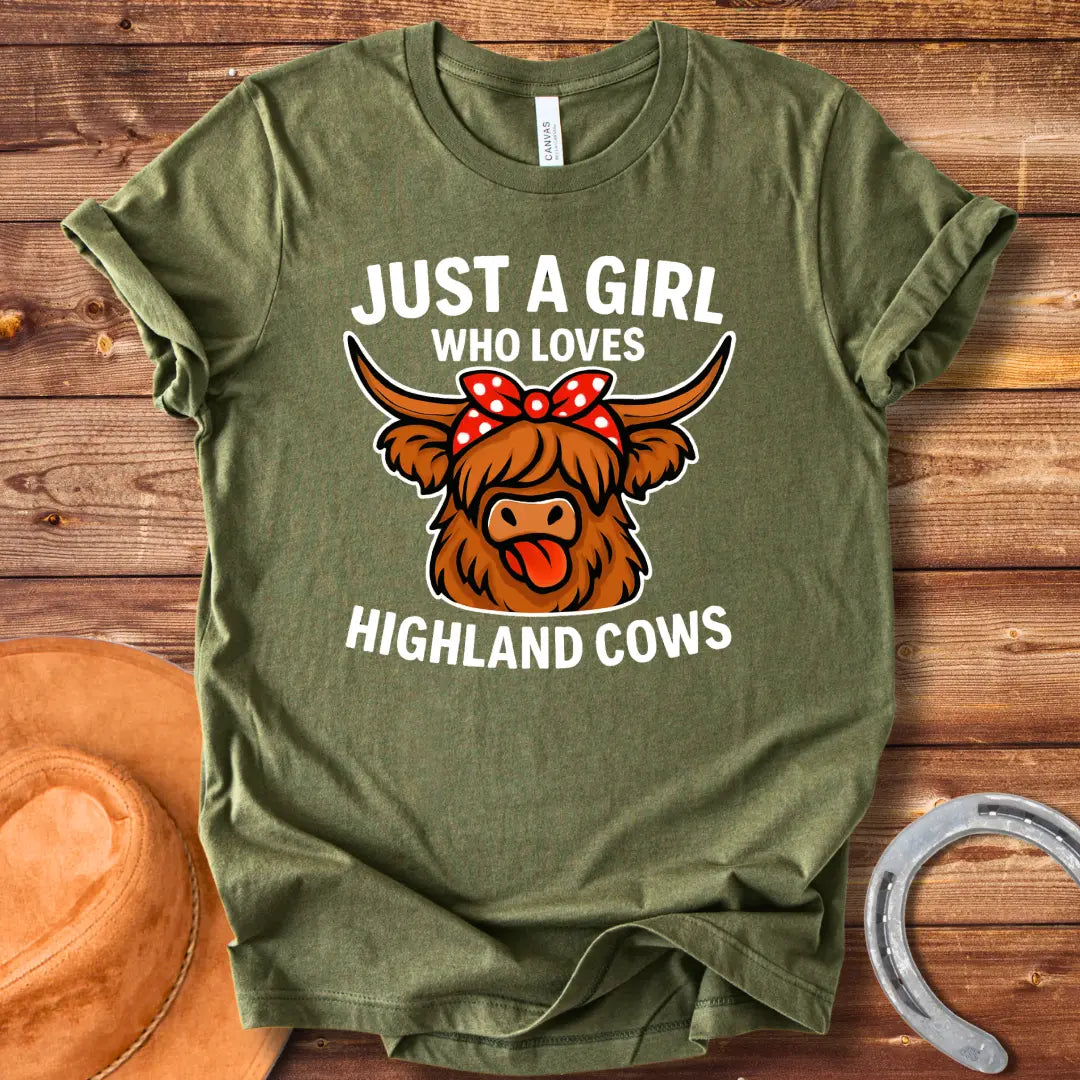 Just A Girl Who Loves Highland Cows Classic T-Shirt