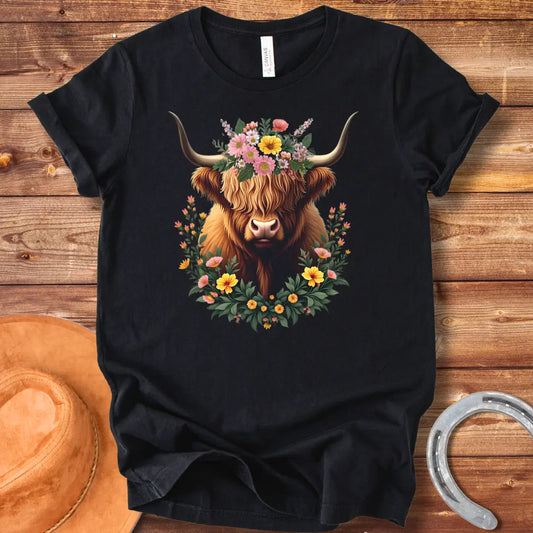 Majestic Highland Cow T-Shirt