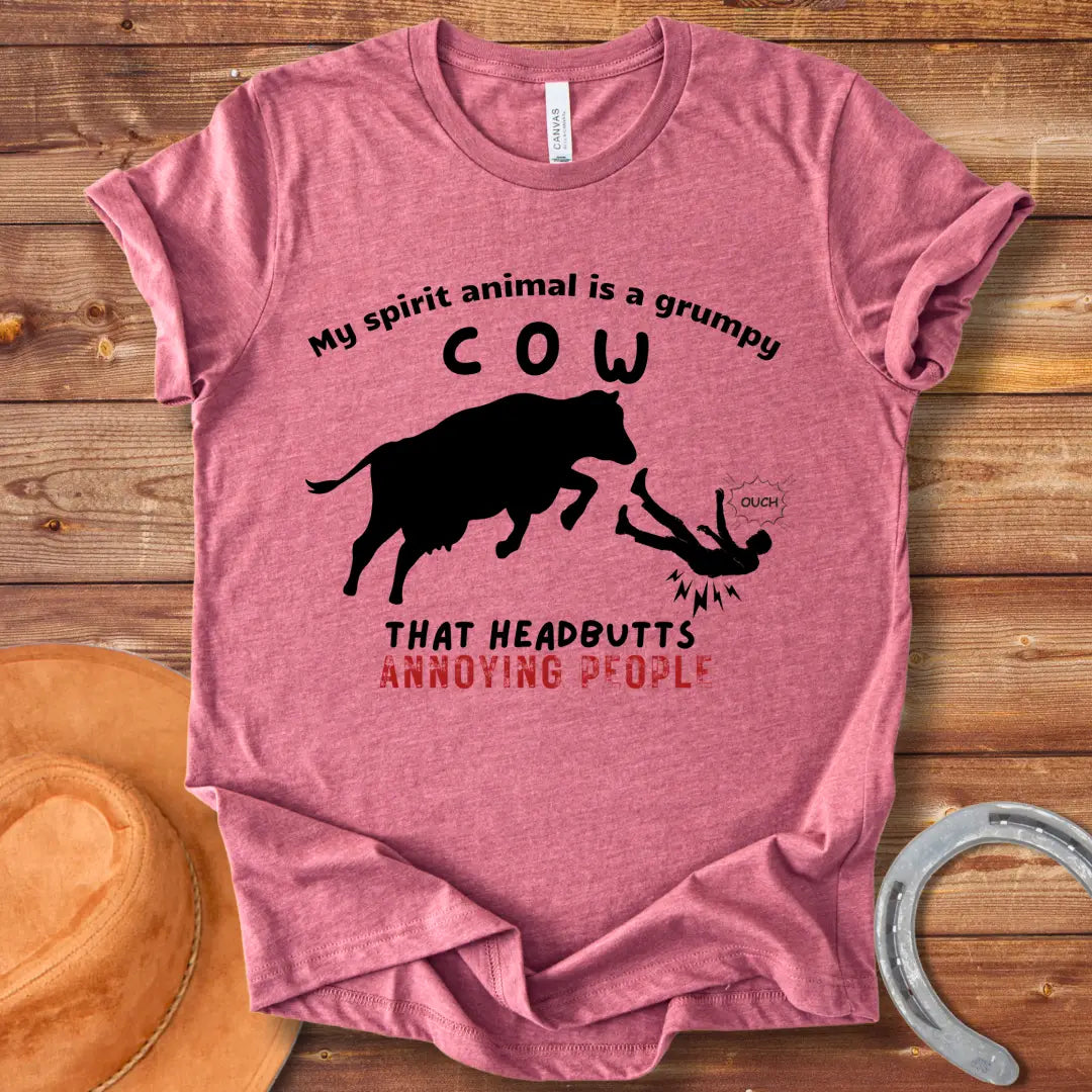 Grumpy Cow Spirit Animal T-Shirt