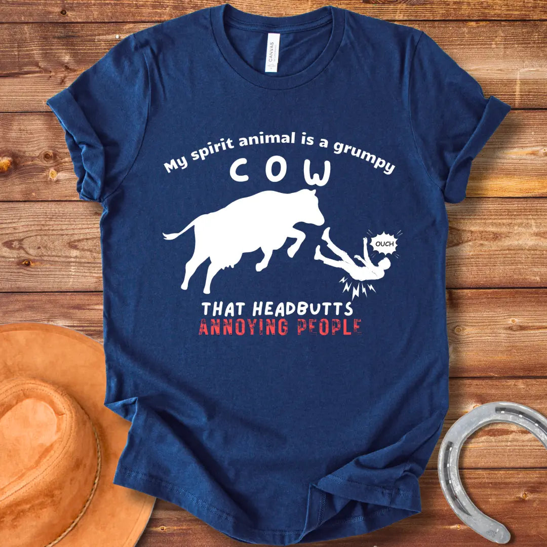 Grumpy Cow Spirit Animal T-Shirt