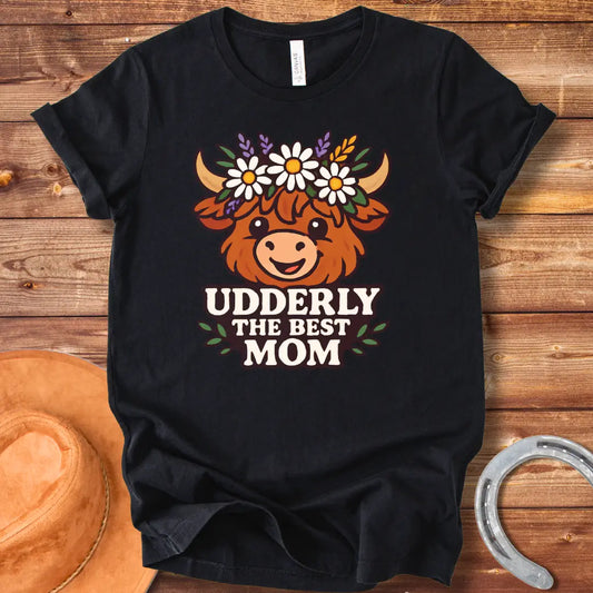 Udderly The Best Mom Vintage T-Shirt